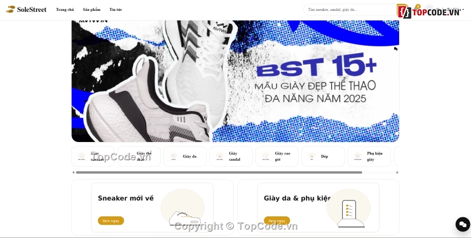 web bán giày,website bán giày,bán website